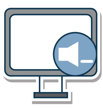 LCD ile birim glif renk vektör simgesi düzenlenebilir