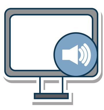 LCD ile birim glif renk vektör simgesi düzenlenebilir