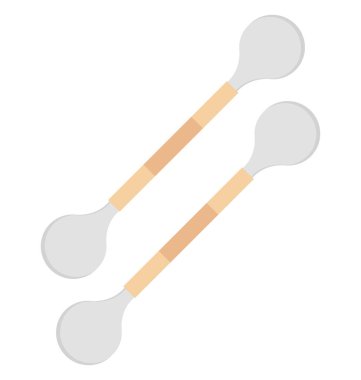 Pamuk tomurcukları izole vektör simge tamamen düzenlenebilir renk