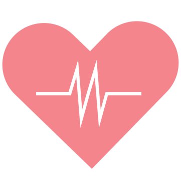 Yaşam çizgisi renk izole vektör simgesi tamamen düzenlenebilir