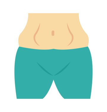 Bel renk renk izole vektör simgesi tamamen düzenlenebilir