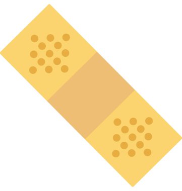 Bandaj renk renk izole vektör simgesi tamamen düzenlenebilir