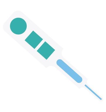 Termometre renk izole vektör simgesi tamamen düzenlenebilir