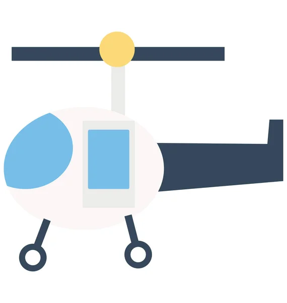 Orvosi Helikopter Színes Elszigetelt Vector Icon Teljesen Szerkeszthető — Stock Vector