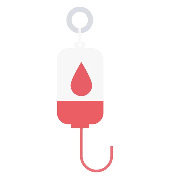 Μετάγγιση Αίματος Χρώμα Απομονωμένες Διάνυσμα Εικονίδιο Πλήρως Επεξεργάσιμο — Διανυσματικό Αρχείο