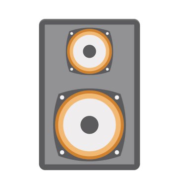 Hoparlör vektör çizim renkli simge tamamen düzenlenebilir 