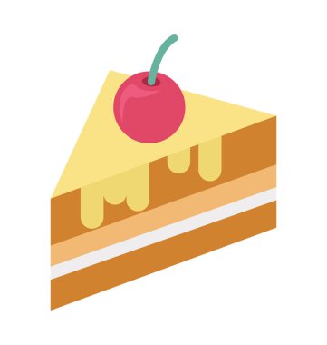 Tatlı vektör çizim renkli simge tamamen düzenlenebilir 