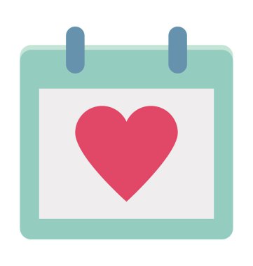 Vektör çizim renkli simge takvim tamamen düzenlenebilir 