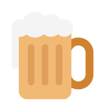 Bira kupa vektör çizim renkli simge tamamen düzenlenebilir 