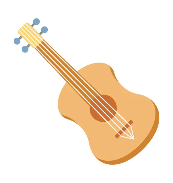 Gitarre Vektor Illustration Farb Symbol Vollständig Editierbar — Stockvektor