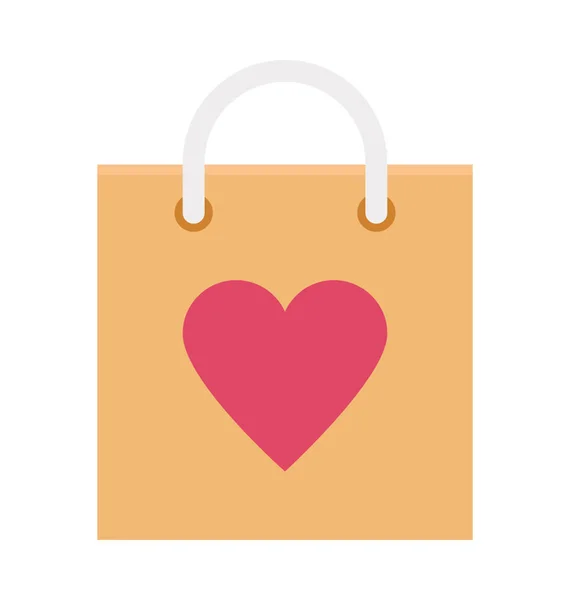 Bolsa Compras Ilustración Vectorial Color Icono Totalmente Editable — Vector de stock