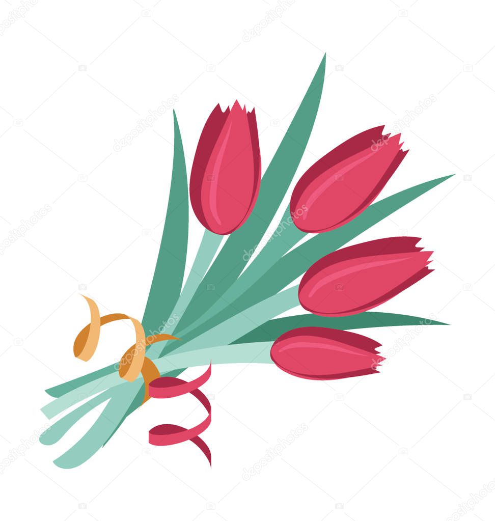 Bouquet Vector illustration Color Icon fully Editable 