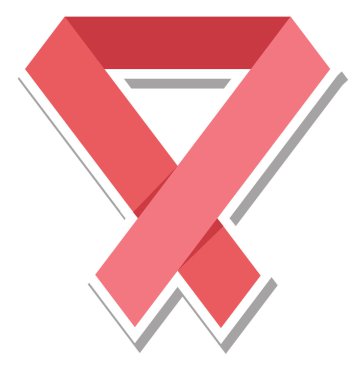 Farkındalık şerit renk izole vektör simgesi tamamen düzenlenebilir