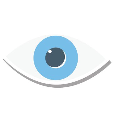  Retina renk izole vektör simgesi tamamen düzenlenebilir
