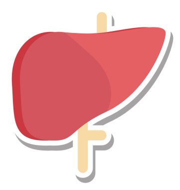 Akciğerler renk izole vektör simgesi tamamen düzenlenebilir