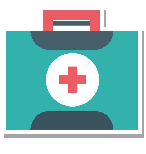 First Aid Color Isolated Vector Icon Fully Editable — Stock Vector