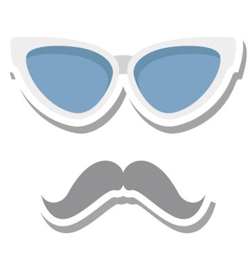 Yenilikçi maskesi vektör çizim renkli simge tamamen düzenlenebilir 