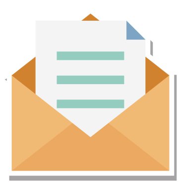 Mektup vektör çizim renk simgesi seviyorum tamamen düzenlenebilir 