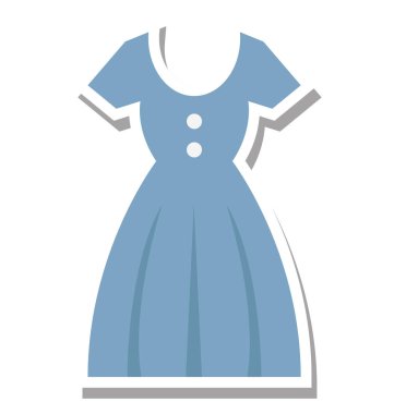 Elbise vektör çizim renkli simge düğün tamamen düzenlenebilir 