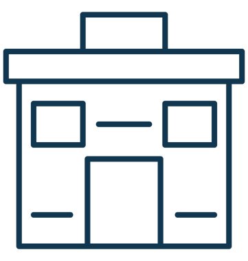 Shack veya izole Villa izole tamamen düzenlenebilir vektör simge tamamen düzenlenebilir