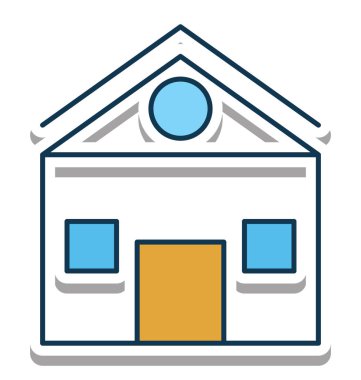 Ev tamamen düzenlenebilir vektör simge tamamen düzenlenebilir