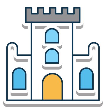 Kale tamamen düzenlenebilir vektör simge tamamen düzenlenebilir