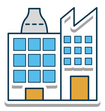 Sanayi vektör simge tamamen düzenlenebilir