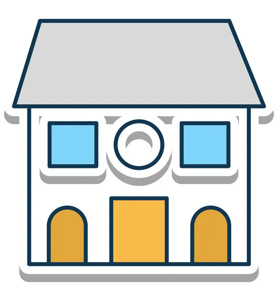 Cottage Vector Icon Fully Editable — Stock Vector