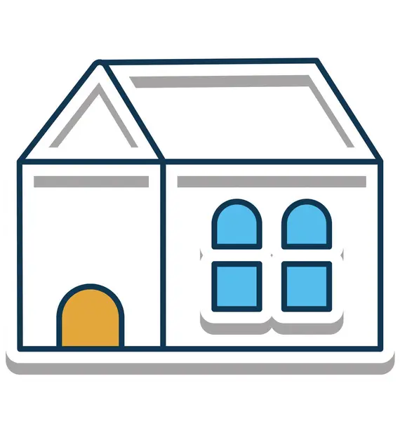 Cottage Vector Icon Volledig Bewerkbaar — Stockvector