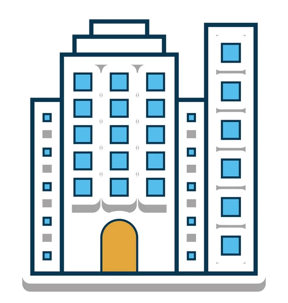 Векторная Икона Апартаментов — стоковый вектор