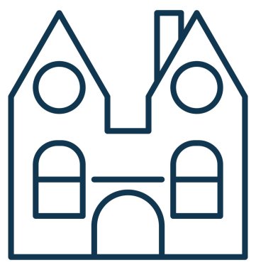 Lodge vektör simge tamamen düzenlenebilir