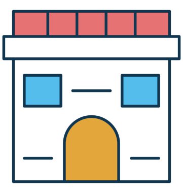 Dükkanı vektör simge tamamen düzenlenebilir