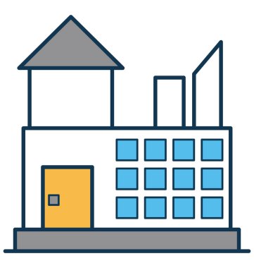 Sanayi vektör simge tamamen düzenlenebilir