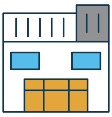 Dükkanı vektör simge tamamen düzenlenebilir