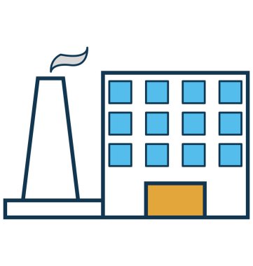 Sanayi vektör simge tamamen düzenlenebilir