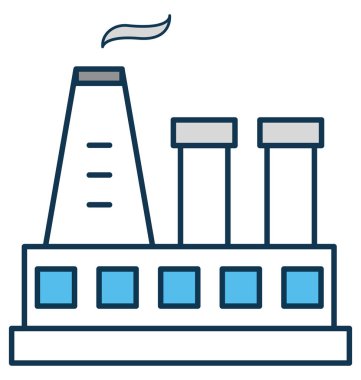 Sanayi vektör simge tamamen düzenlenebilir