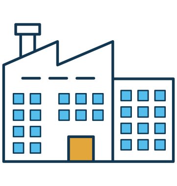 Sanayi vektör simge tamamen düzenlenebilir