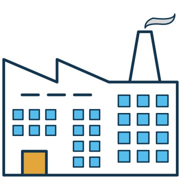 Sanayi vektör simge tamamen düzenlenebilir