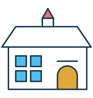 Lodge vektör simge tamamen düzenlenebilir