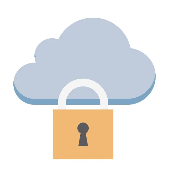 Estamos Ofreciendo Iconos Vectores Seguridad Nube Que Relacionan Con Computación — Vector de stock