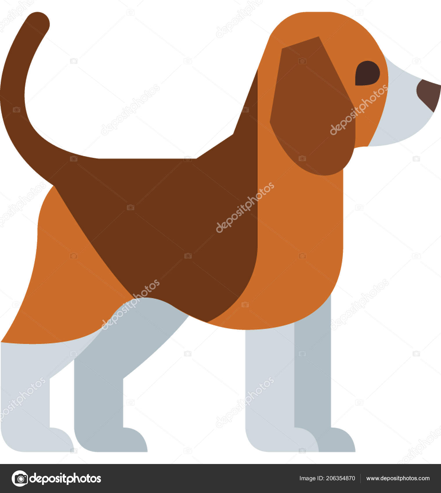 犬の色ベクトル分離イラスト アイコン ストックベクター C Azhar Ranksol Gmail Com