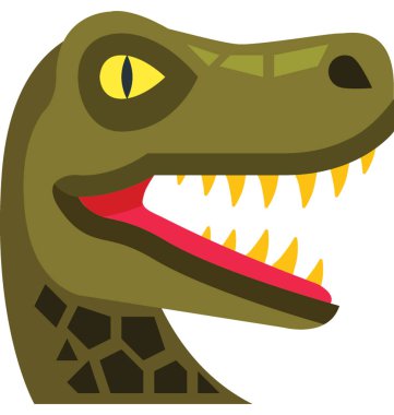 Timsah vektör izole illüstrasyon simge renk