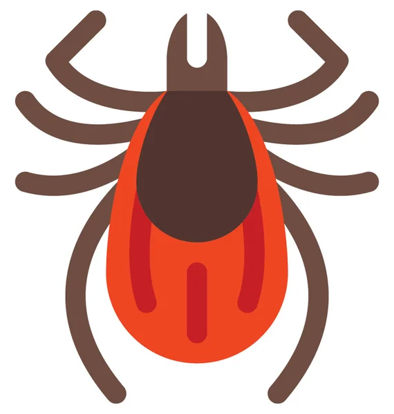 Hamam Böceği Renkli Vektör Izole Illüstrasyon Simge — Stok Vektör