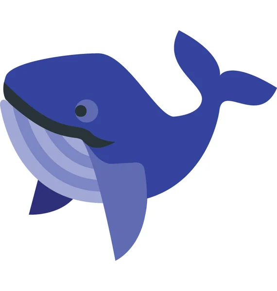 Fisk Färg Vektor Isolerade Illustration Icon — Stock vektor