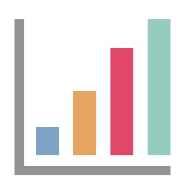 İş grafik izole vektör simgesi