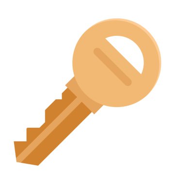 Anahtar izole vektör simge