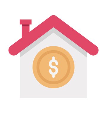 Banka izole vektör simgesi