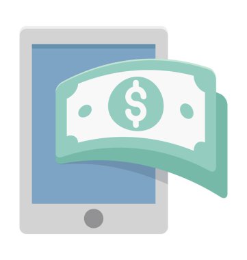 Online bankacılık izole vektör simgesi