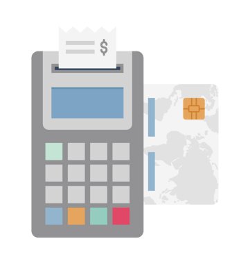 Kartı Terminal izole vektör simgesi