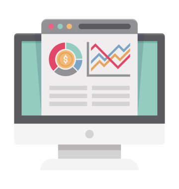 Online grafik izole vektör simgesi